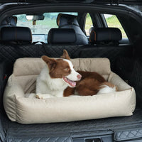 Travel Bolster Car Seat Dog Bed with Removable Cover