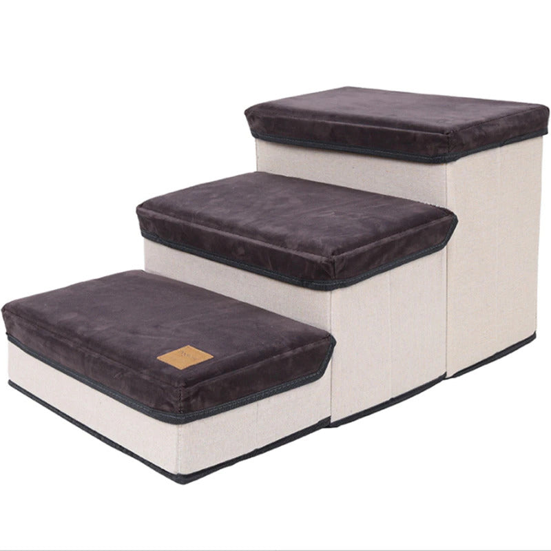 Pawfetch 3 Step Pet Stairs With Storage