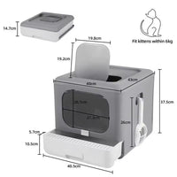 Fully Enclosed Cat litter Box / Tray