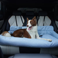 Travel Bolster Car Seat Dog Bed with Removable Cover