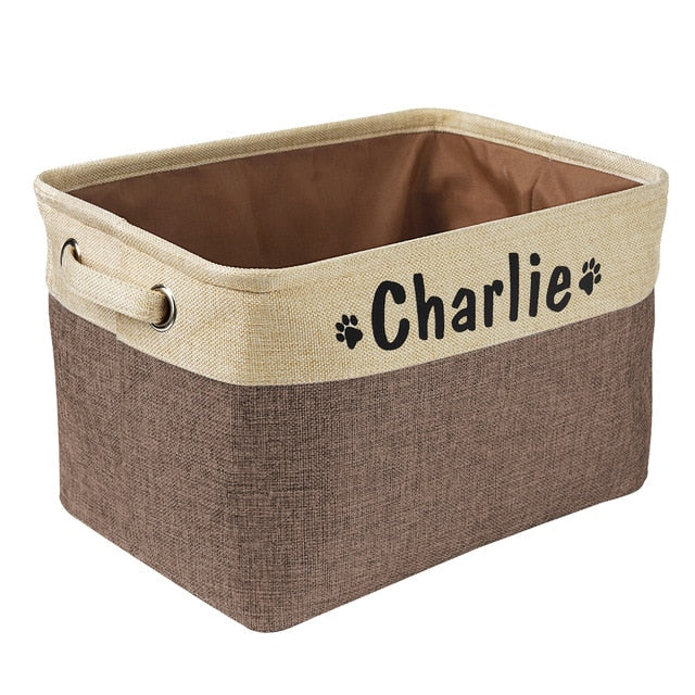 Personalised Pet Toy Storage Basket