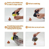 Foldable Dog Pooper Scooper+Bags
