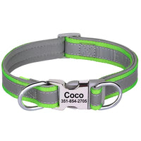 Reflective Personalised Dog Collar