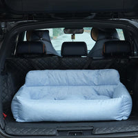 Travel Bolster Car Seat Dog Bed with Removable Cover