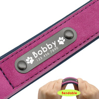 Personalised Leather Dog Collar
