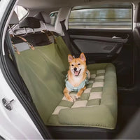 Travel Dog Car Seat Bed- Chessboard pattern, Cosy & Safe