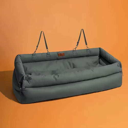 Luxury Faux Leather Jumbo Plus Dog Car Seat Bed
