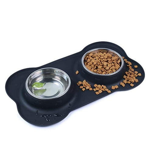 Pawfetch Dog/ Cat Silicone Mat & Bowls