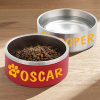 Personalised Stainless Steel Dog Bowl