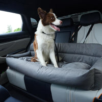 Travel Bolster Car Seat Dog Bed with Removable Cover