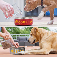 Personalised Stainless Steel Dog Bowl