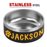 Personalised Stainless Steel Dog Bowl