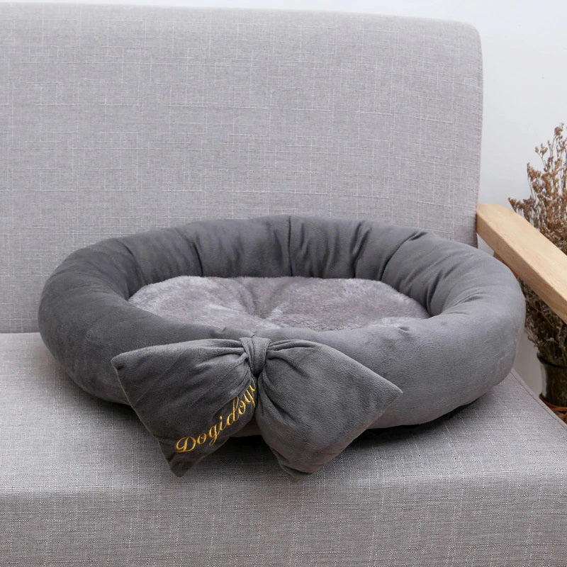 Donut Bow Pet Bed