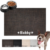 Personalised Waterproof Dog/Cat Feeding Bowl Mat