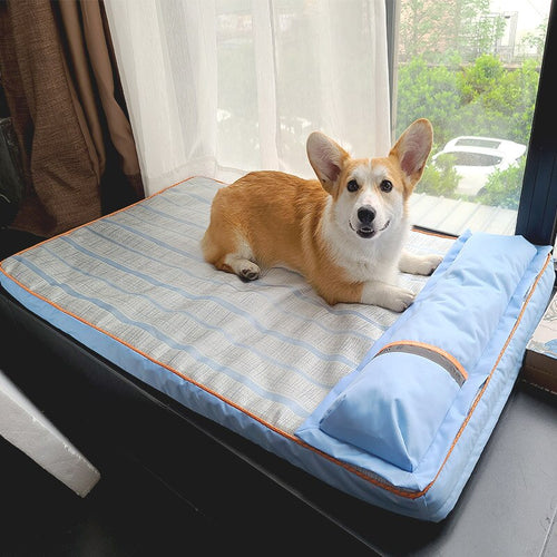 Summer Cooling Memory Foam Dog Bed