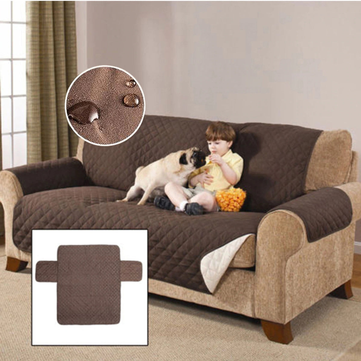 Reversable Dog/ Cat Waterproof Sofa Protector