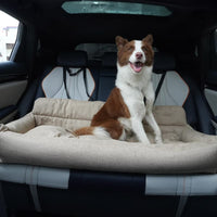 Travel Bolster Car Seat Dog Bed with Removable Cover