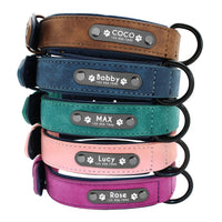 Personalised Leather Dog Collar