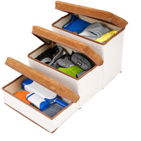 Pawfetch 3 Step Pet Stairs With Storage