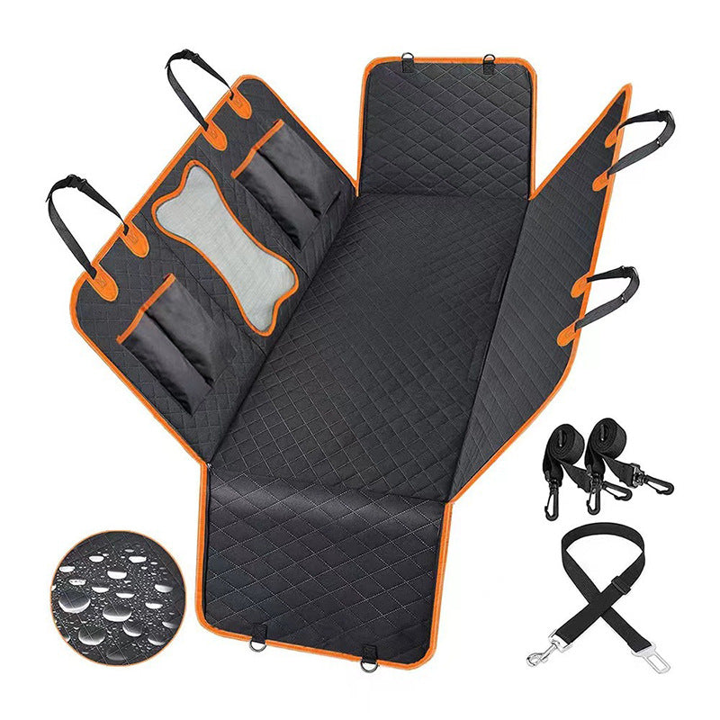 Premium Waterproof Car Boot & Seat Cover with Storage Pockets