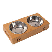 Bamboo Cat Bowls