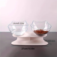 Anti-Vomiting Raised Cat Bowls