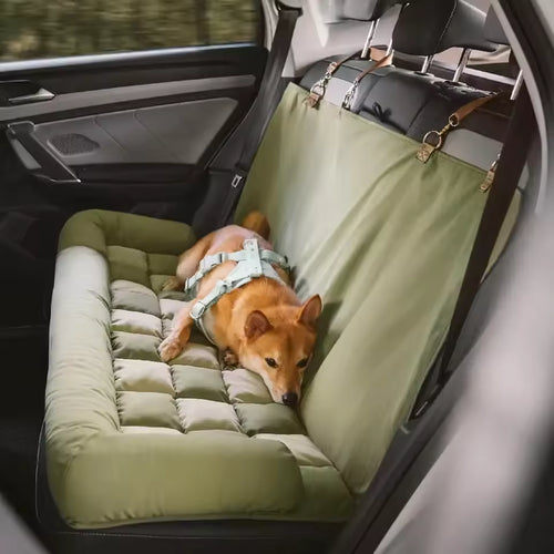 Travel Dog Car Seat Bed- Chessboard pattern, Cosy & Safe