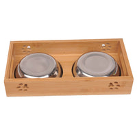 Bamboo Cat Bowls