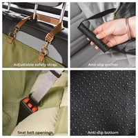 Travel Dog Car Seat Bed- Chessboard pattern, Cosy & Safe