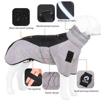 2-in-1 Dog Puffer Jacket with Integrated Harness