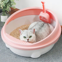 Round Anti Splash Cat Litter Tray