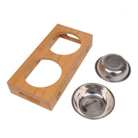 Bamboo Cat Bowls