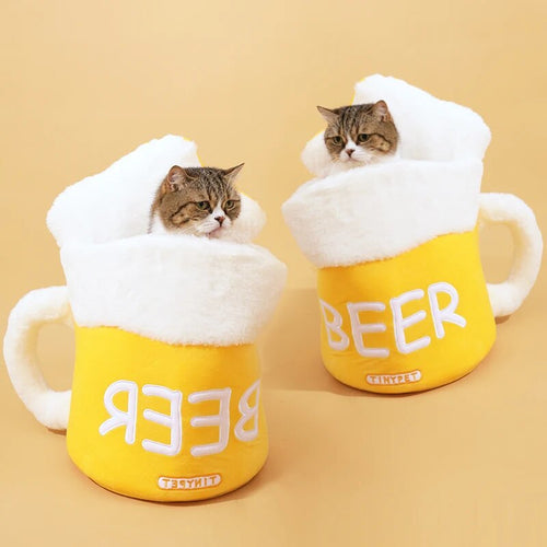 Beer Mug Cosy Cat Bed
