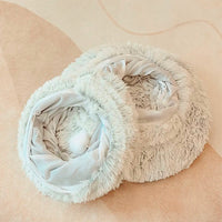2in1 Interactive Round Cat Tunnel Bed