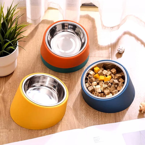 Pawfetch Tilted Mess Free Dog Bowl