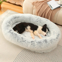 Anti Anxiety / Calming Oval Dog Bed- High Sides, Removable Cover