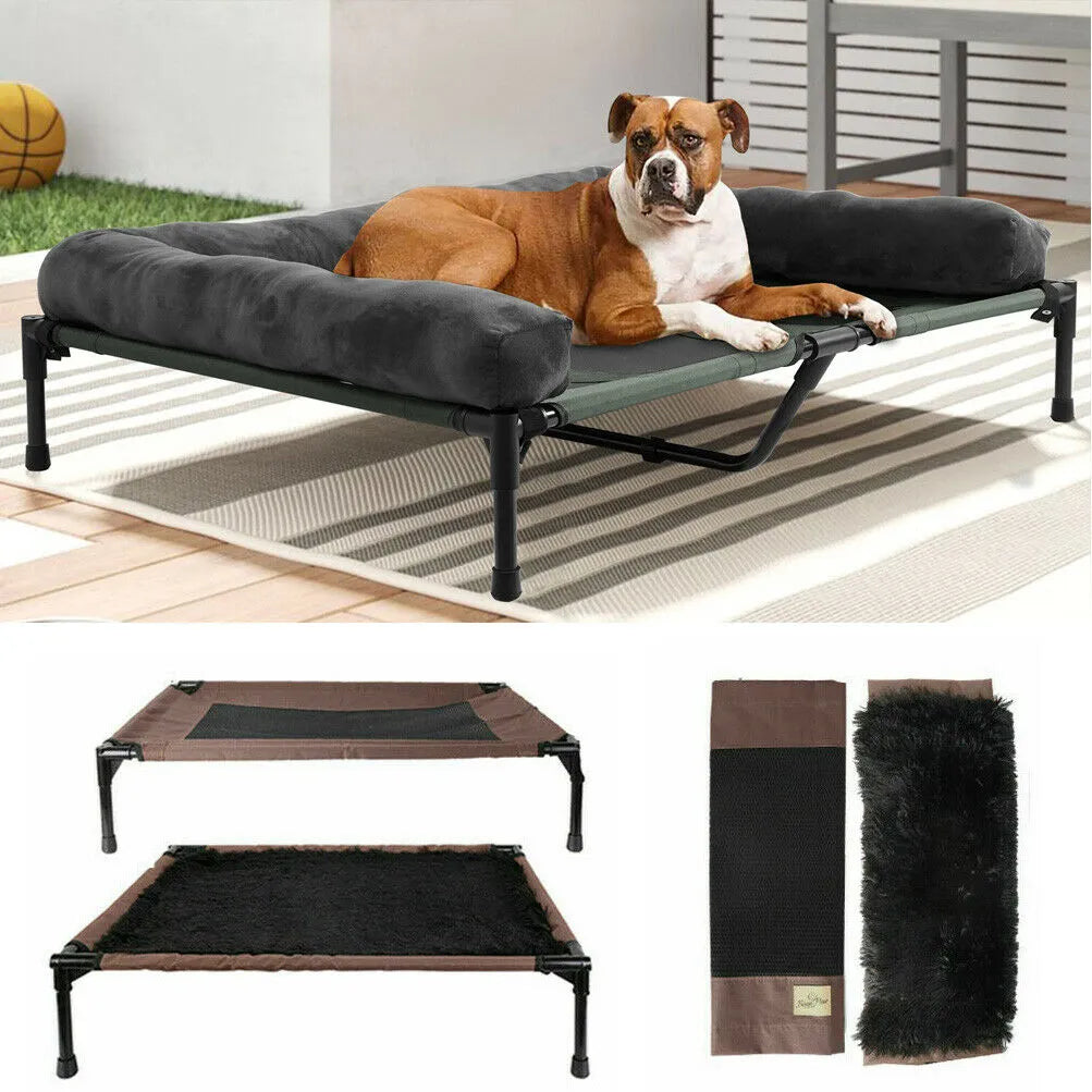 Elevated Cosy Dog Bed For Larger Dogs