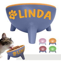 Personalised Anti Vomit Cat Bowl