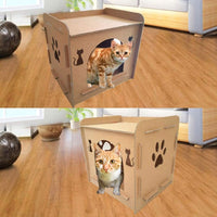 Cardboard Cat House