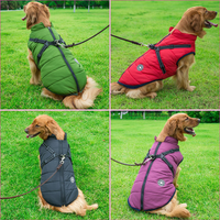 Waterproof Dog Jacket with Harness