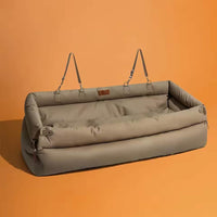 Luxury Faux Leather Jumbo Plus Dog Car Seat Bed