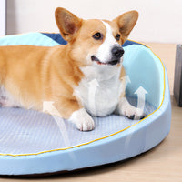 Removable Cover Dog Summer Cooling Bed