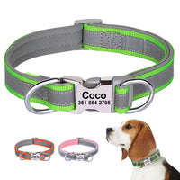 Reflective Personalised Dog Collar