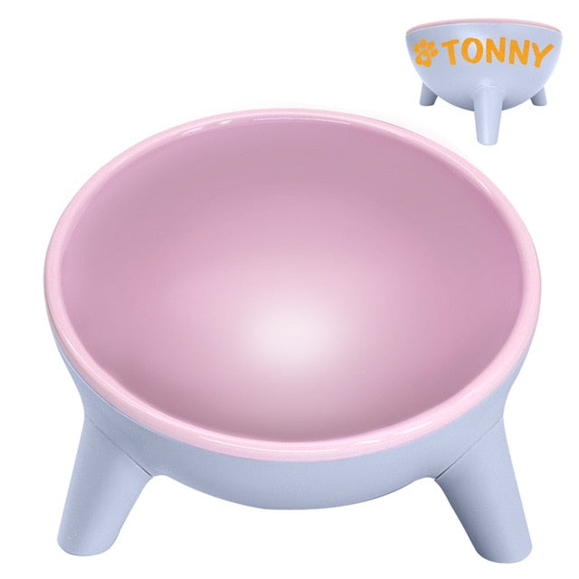 Personalised Anti Vomit Cat Bowl
