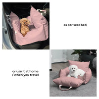 Waterproof Dog Car Seat Booster Bed