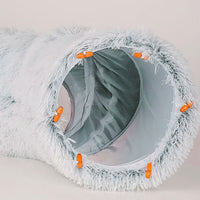 2in1 Interactive Round Cat Tunnel Bed